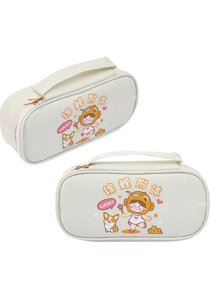 Erkekler ve Kızlar Için Yaratıcı Karikatür El Tipi Fermuarlı Çanta, Çok Fonksiyonlu Küçük Taze Fermuarlı Kalem Çantası, Açılır Kapanır Büyük Kapasiteli Kırtasiye Kutusu (Yurt Dışından)