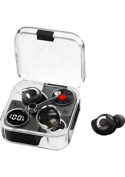 Spor Kablosuz Bluetooth Kulaklık Retro Plak Çalar Tws Kulak Içi Kulaklıklar Cep Telefonu Evrensel Oyun Kulaklığı (Yurt Dışından)