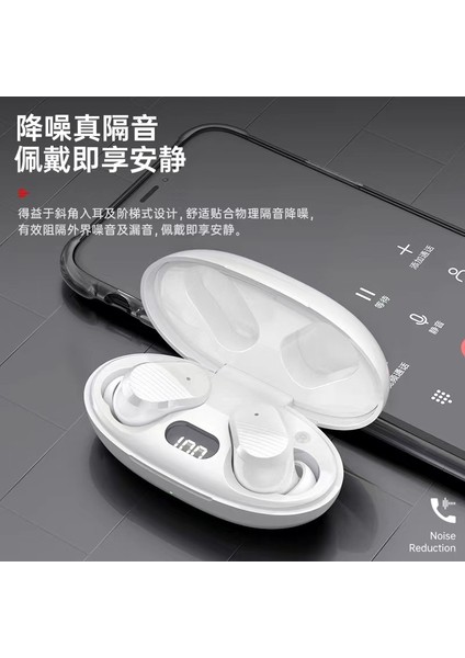 Yeni A68 Bluetooth Kulaklık Binaural Kulak Içi Spor Dijital Ekran Tws Kablosuz Bluetooth Kulaklık Dokunmatik 5.0 (Yurt Dışından)