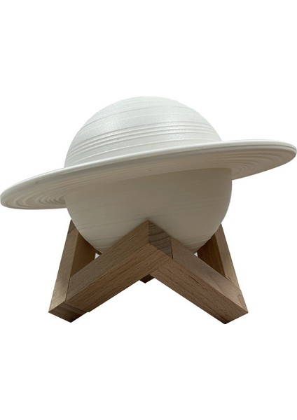 Satürn Lambası LED Atmosfer Lambası Ay Lambası Uzaktan Kumanda Sensörü Lambası Yıldızlı Gökyüzü Gezegen Lambası Sınır Ötesi Yaratıcı Pat Gece Lambası (Yurt Dışından)