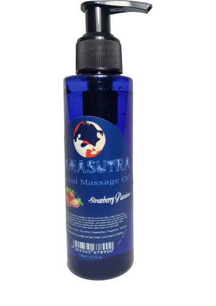 Pleasure Big Size Strawberry Massage Oil 125 ml - Kamasutra Çilekli Masaj Yağı 125 ml