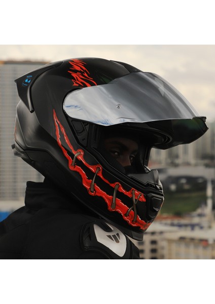 Y.100R Nıght Rıder Mat Siyah Kask modelleri