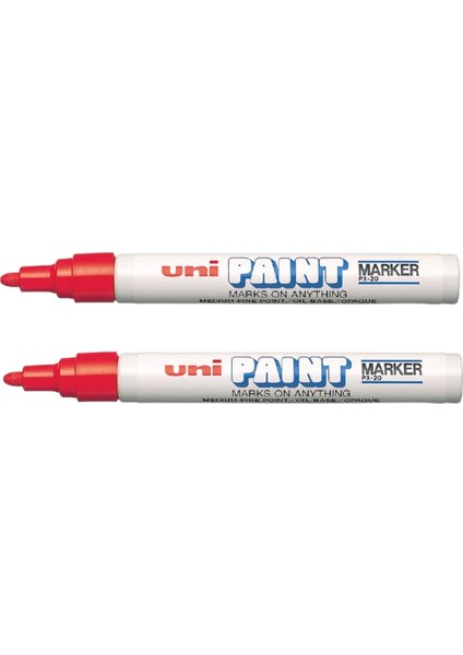 Uniball. Uniball Paınt Marker ( 2.2-2.8 ) Boyama Markörü Kırmızı ( Iki Adet )