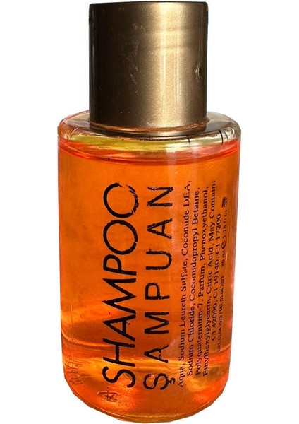 Mini Tek Kullanımlık Otel Kamp Seyehat Saç Şampuanı - 30CC / 30 Ml. - 390 Adet - Koli
