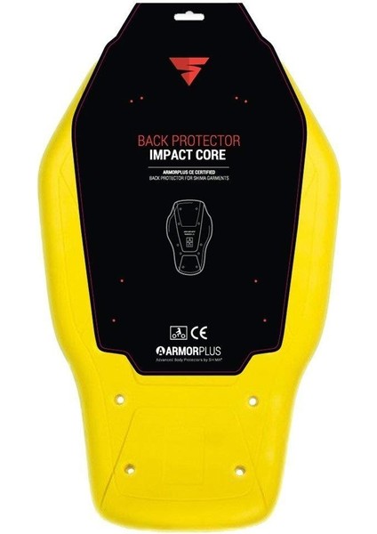 Shima Impact Core M Pro Sırt Koruması Sarı