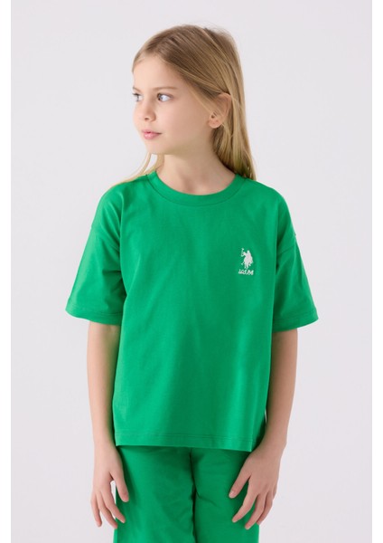 Kız Çocuk Elma Yeşili Bermuda Takım fiyatları