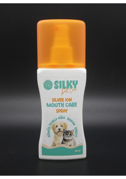 Sılky - Kedi Ağız Bakım Spreyi ( Gümüş iyonlu - 100ml );