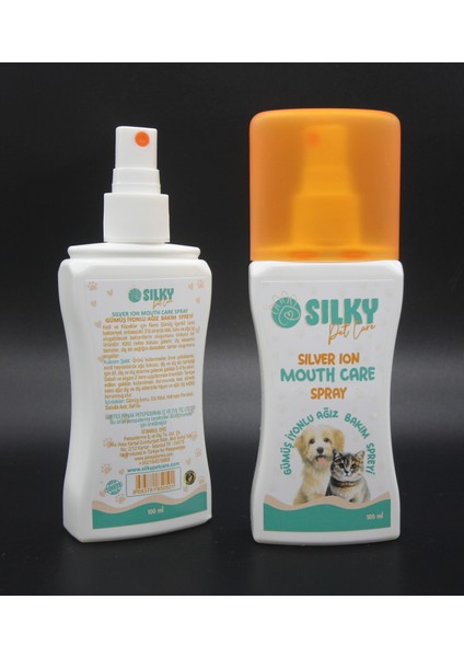 Sılky - Kedi Ağız Bakım Spreyi ( Gümüş iyonlu - 100ml );