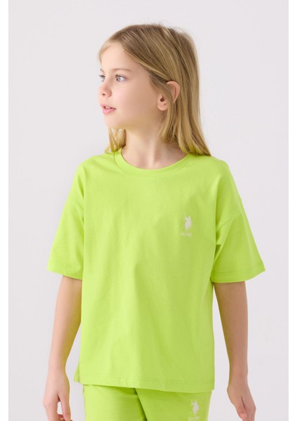 Kız Çocuk Fıstık Yeşili Bermuda Takım fiyatları