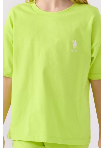 Kız Çocuk Fıstık Yeşili Bermuda Takım fırsatları