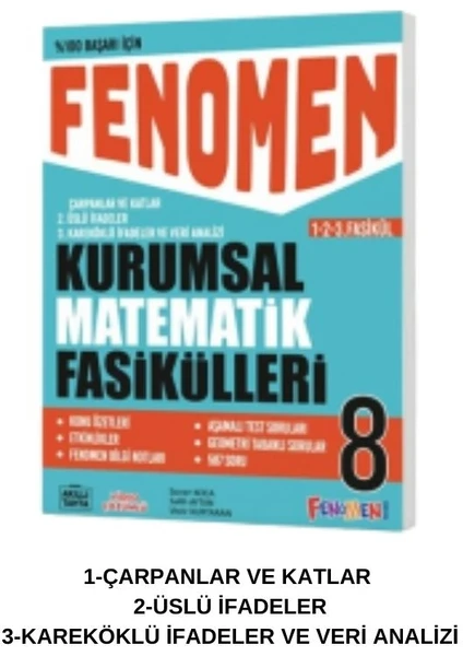 Fenomen Okul Yayınları  8 Kurumsal Matematik Fasikülleri