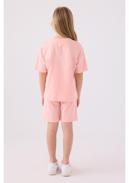 Kız Çocuk Canlı Pudra Bermuda Takım indirimleri
