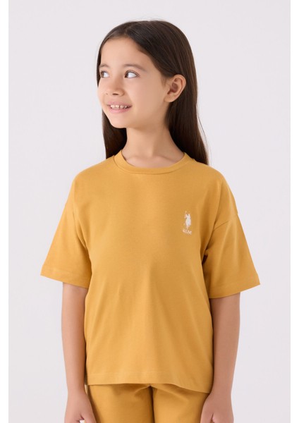 Kız Çocuk Koyu Hardal Bermuda Takım fiyatları