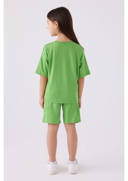 Kız Çocuk Yeşil Bermuda Takım indirimleri