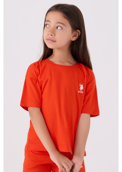 Kız Çocuk Turuncu Bermuda Takım fiyatları
