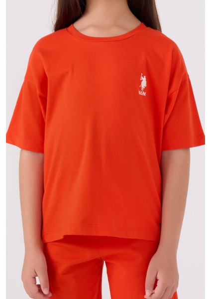 Kız Çocuk Turuncu Bermuda Takım fırsatları