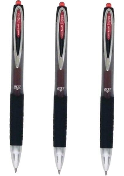 Uniball. Uniball Signo 207 0.7 Mekanik Jel Kalem Kırmızı (Üç Adet )