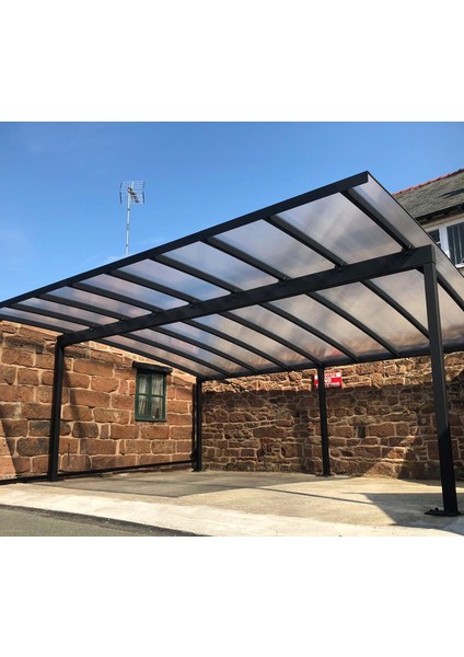 Uv Filtreli 4mm Oluklu Polikarbon Levha Sera Sundurma Çatı Kaplama Malzemesi indirimleri