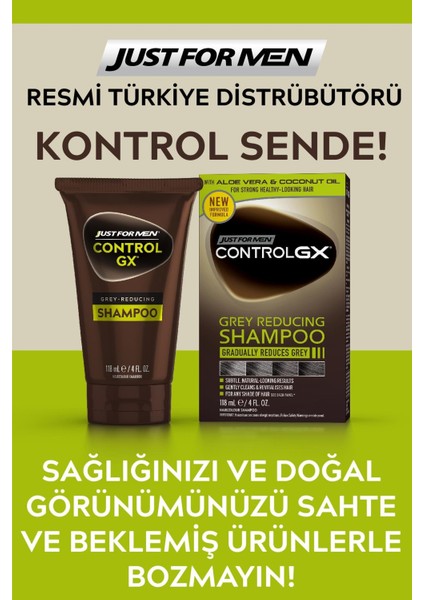 Control Gx Saç Gri Azaltıcı Şampuan 3'lü Set