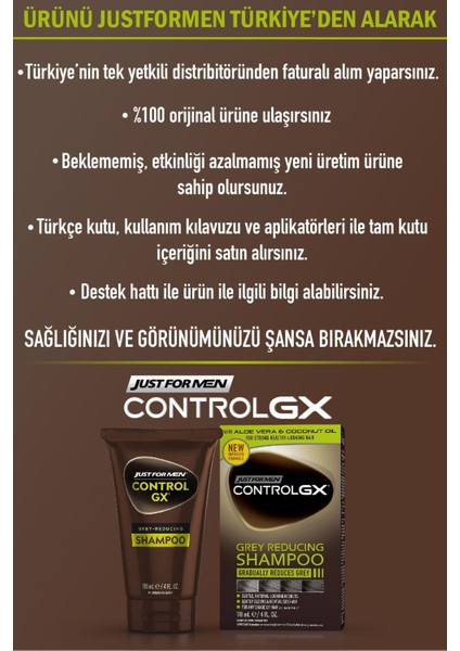 Control Gx Saç Gri Azaltıcı Şampuan 3'lü Set