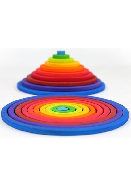 20PCS Ahşap Yavru Çember Istifleme Oyuncaklar Nordic Stil Doğal Ahşap Bloklar Çocuklar Yaratıcı Oyunlar Jenga Eğitim Oyuncakları | (Yurt Dışından)