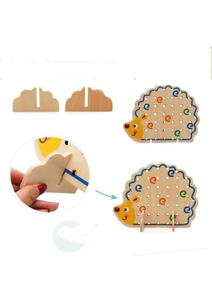Ahşap Meyveler Sebzeler Döküm Dizim Boncuk Oyuncak Kirpi Ile Oyuncaklar Eğitim Oyuncak Bulmaca Hediye Çocuk Oyuncak 82PCS | (Yurt Dışından) fırsatları