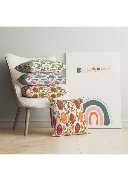 Be Happy Minimalist Kanvas Tablo - Bebek Odası Dekorasyon - Çocuk Odası Tablo modelleri