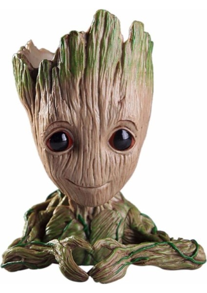 Galaksinin Koruyucuları Baby Groot Figür Kalpli Saksı Kalemlik