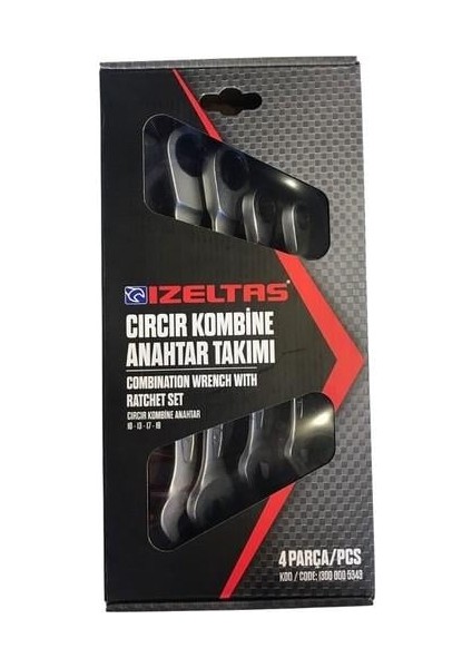 Cırcır Kombine Anahtar Takımı 4 Parça