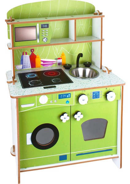 Ahşap Çocuk Mutfağı Yeşil - T1025 fiyatları