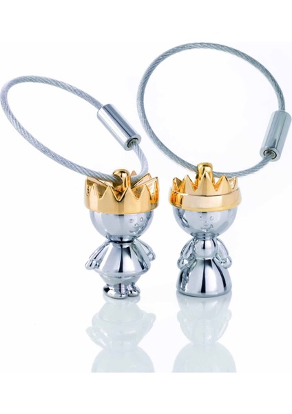 Little King & Little Queen Anahtarlık
