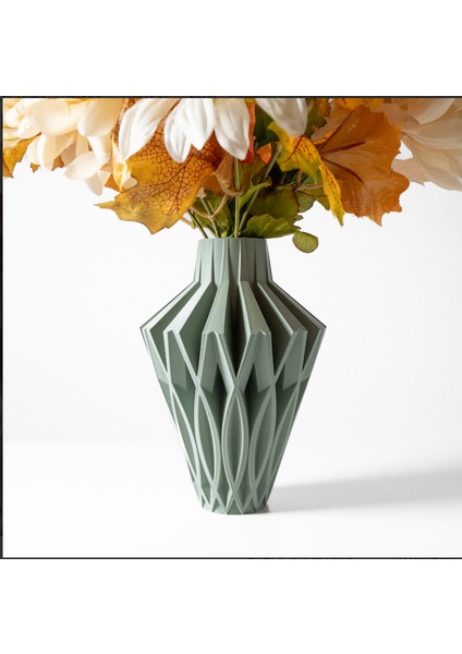 Geometrik Yeşil Vazo
