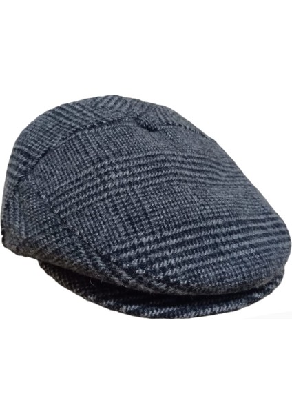 Desenli Kışlık Füme Erkek Kasket 56 cm