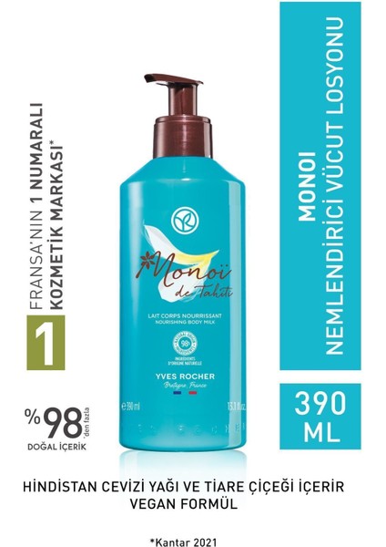 Yves Rocher Nemlendirici Vücut Losyonu / Monoi - 390 ML-92247