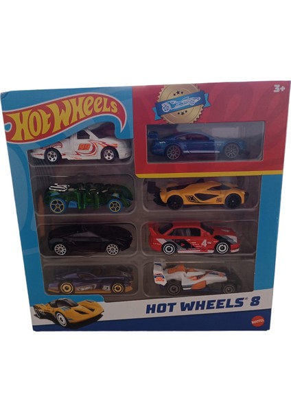 Hotwheels 8li Araba Seti