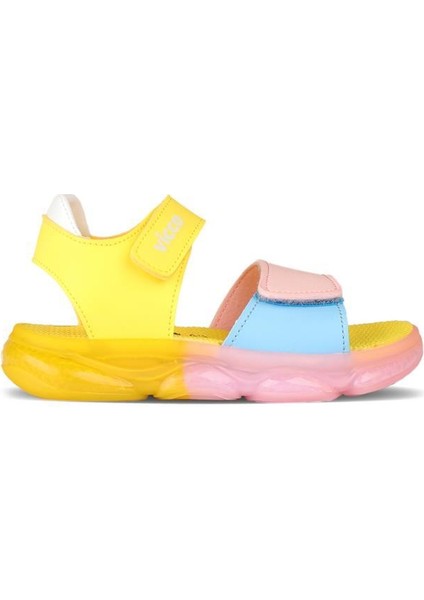 Laura 321.B24Y.223 Kız Çocuk Işıklı Sandalet Sarı Pudra 22-25