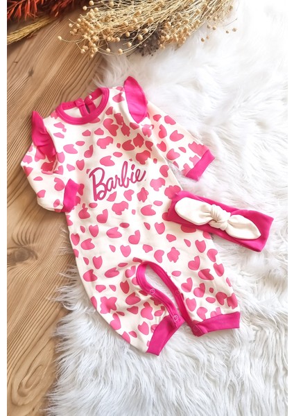 Barbie 2 Li Puantiyeli Kız Bebek Tulum
