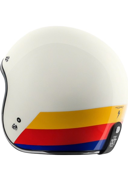 Torc T-50 Full Tree Açık Motosiklet Kaskı Beyaz / Kırmızı / Mavi fırsatları
