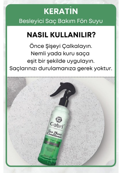 Besleyici, Onarıcı Keratin Fön Sütü Kolay Tarama Etkili Isıya Karşı Koruyucu 400 ml fırsatları