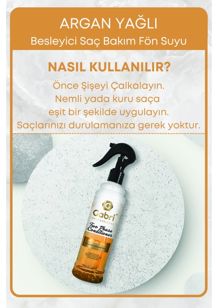 Argan Yağlı Besleyici Onarıcı Saç Bakım Spreyi Fön Suyu 400 ml fırsatları