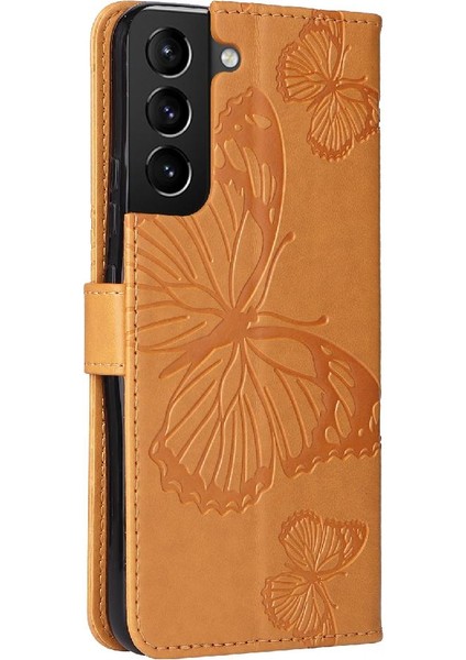 Samsung Galaxy S22 Artı Pu Deri Flip Kickstand Darbeye ile (Yurt Dışından)