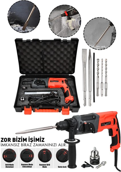 850W Darbeli Metal Şanzıman Kırıcı Delici Hilti Matkap