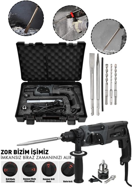 850W Darbeli Metal Şanzıman Kırıcı Delici Hilti Matkap