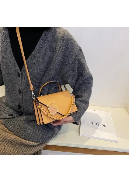 Yeni Stil Zincir Omuz Askılı Çanta Çanta Kadın Küçük Kare Çanta (Yurt Dışından)