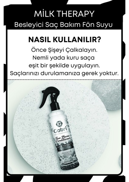 Milk Therapy Çift Fazlı Saç Bakım Fön Suyu Saç Spreyi 400 ml -Koruyucu Etki modelleri