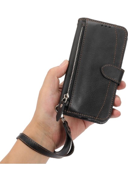Xiaomi Poco M4 Pro 4g Için Flip Case Pu Deri Kart Tutucu Kayış Manyetik (Yurt Dışından)