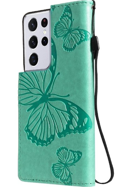 Samsung Galaxy S21 Ultra Manyetik Kapak Flip Kickstand Pu Deri (Yurt Dışından) fırsatları