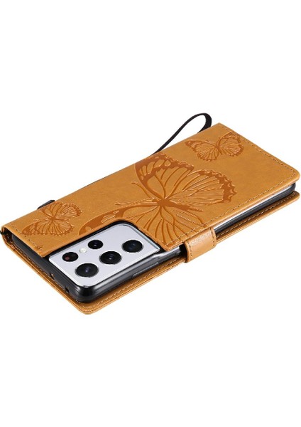 Samsung Galaxy S21 Ultra Manyetik Kapak Flip Kickstand Pu Deri (Yurt Dışından) modelleri