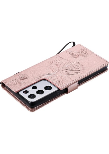Samsung Galaxy S21 Ultra Manyetik Kapak Flip Kickstand Pu Deri (Yurt Dışından) fırsatları