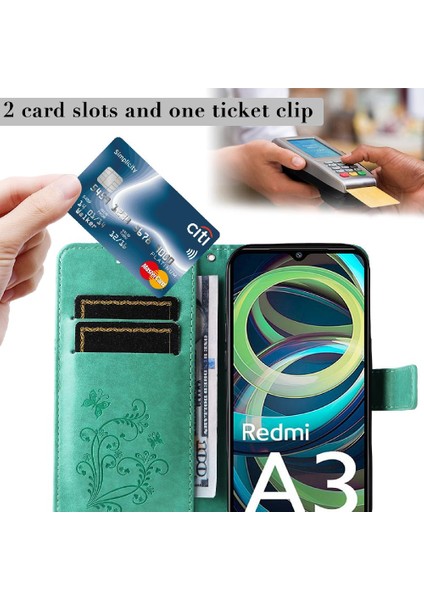 Xiaomi Redmi A3 Darbeye Kapak Pu Deri Manyetik Kapak Çevirin (Yurt Dışından) modelleri